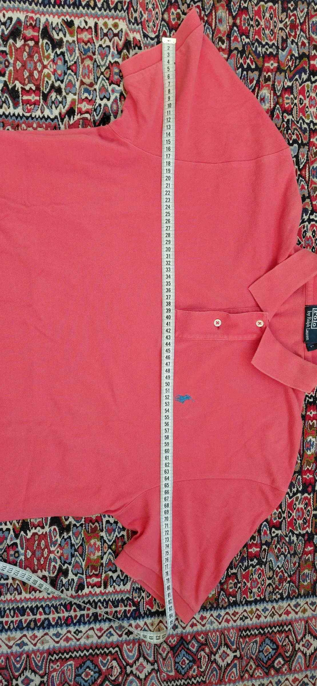 Polo Ralph Lauren Vermelho Homem Tamanho G – 100% Autêntico – Muito bom estado – photo 7